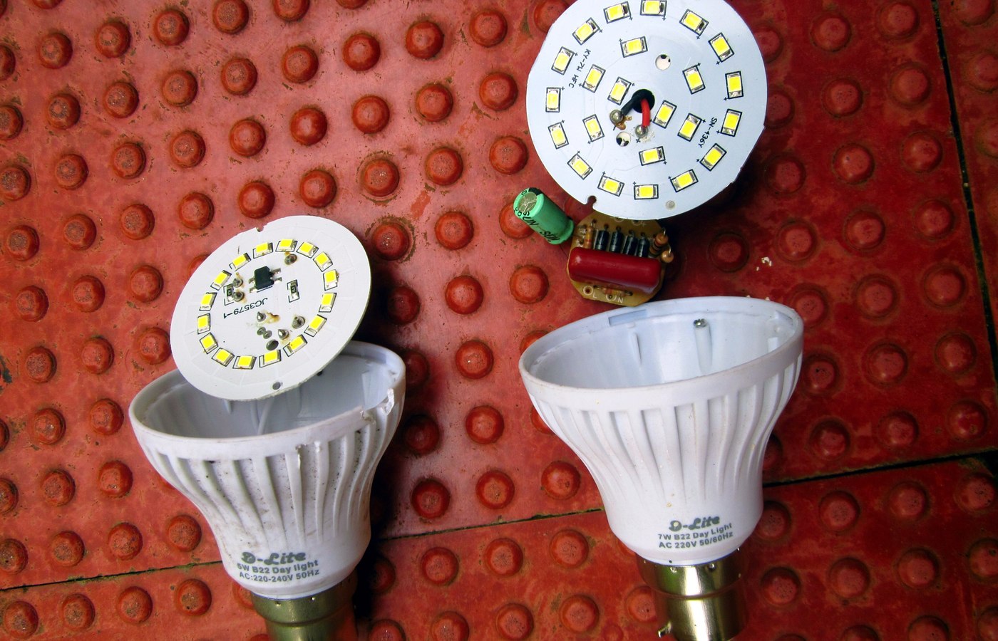 Close view of smart bulb details used to check warm white lamps and renter-friendly color scenes